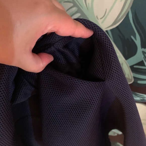 Navy sports mesh fit and flare dress - Picture 9 of 12